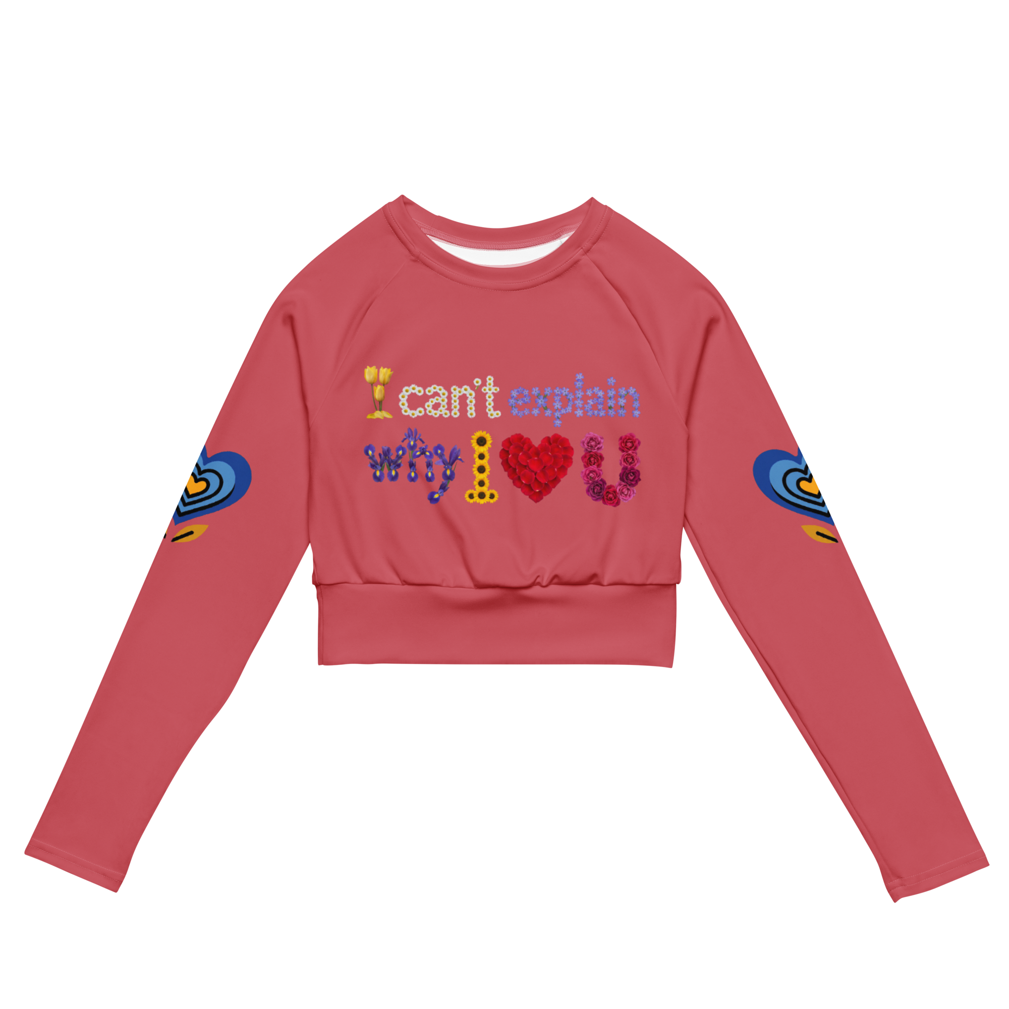 Can't explain Recycled long-sleeve crop top - Alivwood