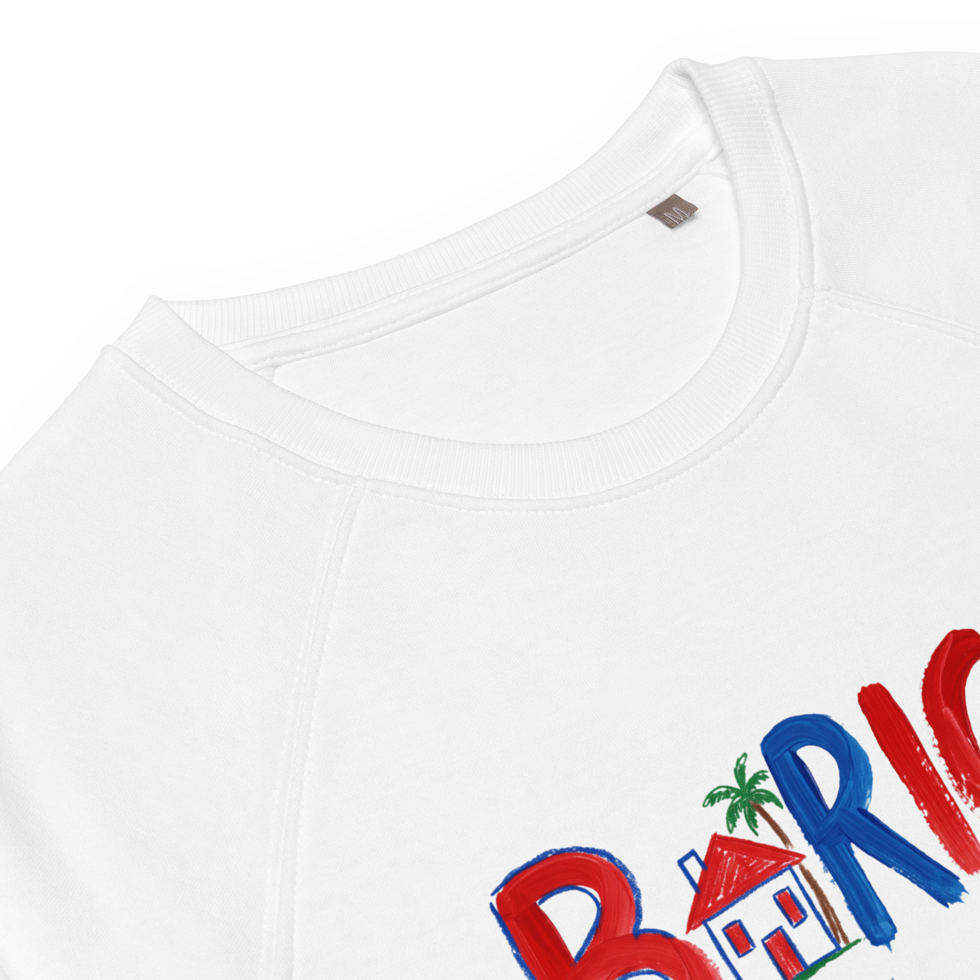 Puerto rico Unisex organic raglan sweatshirt - Alivwood