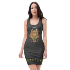 Alivwood Floral Black Bodycon dress - Alivwood