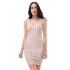 Flower pink Bodycon dress - Alivwood