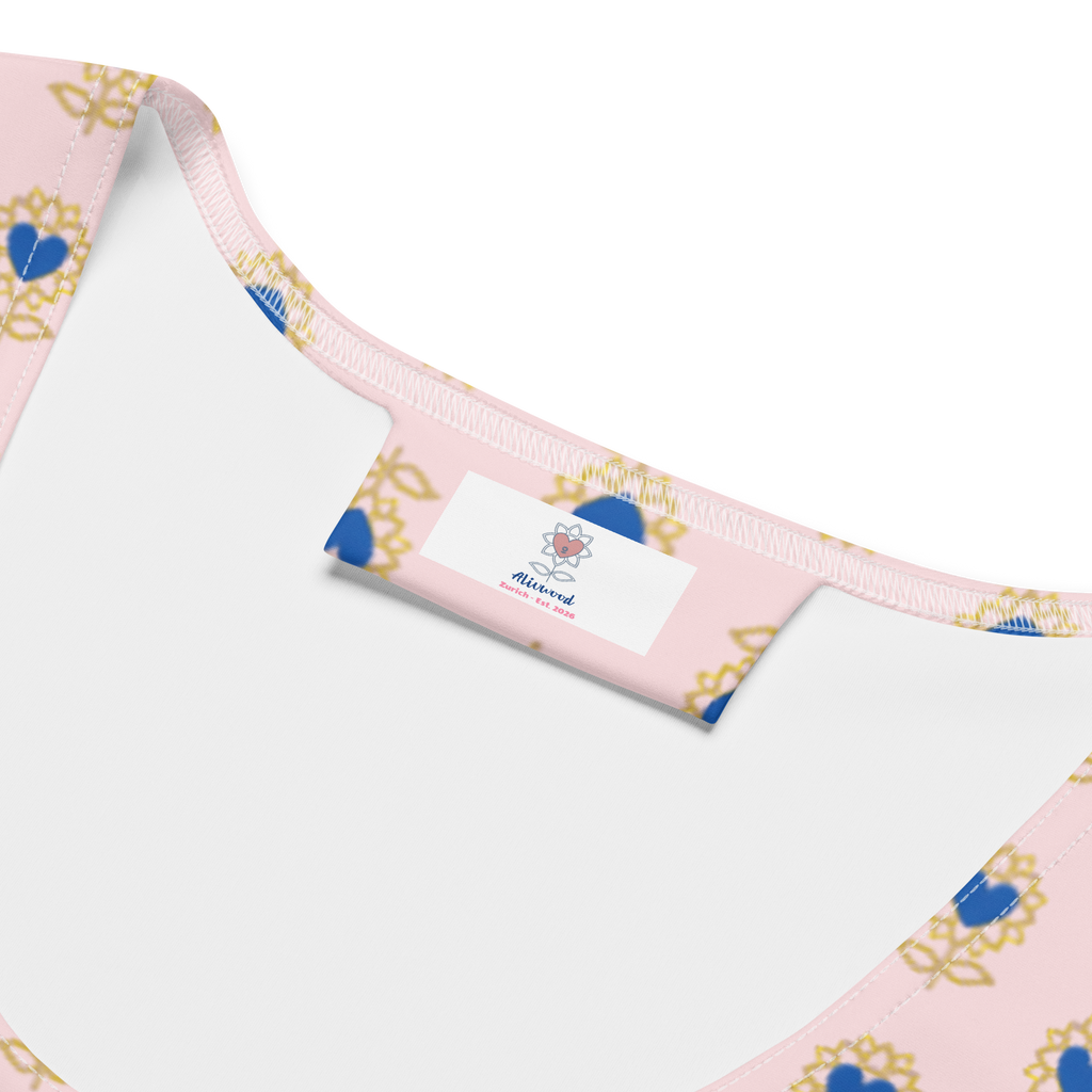 Flower pink Bodycon dress - Alivwood