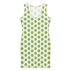 Flower Candy Honeydew Cotton bodycon dress - Alivwood