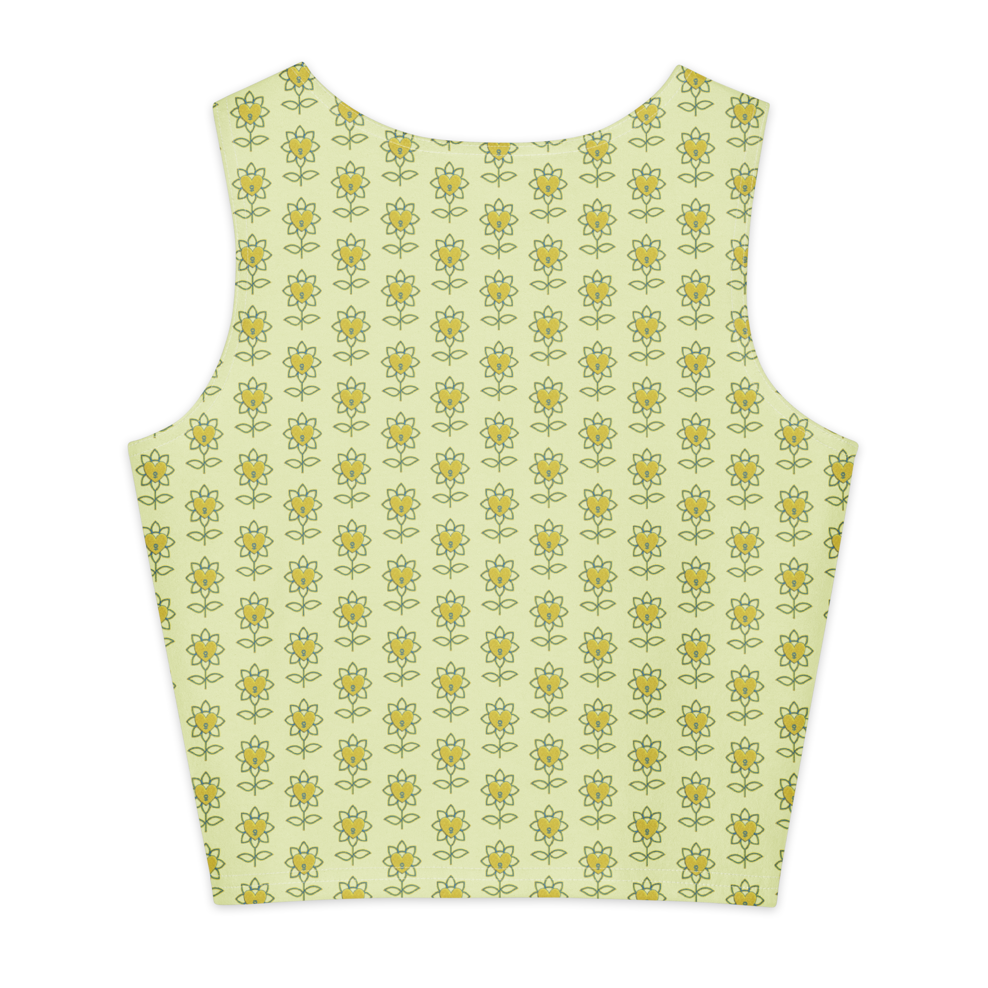 Flower Cotton crop top - Alivwood