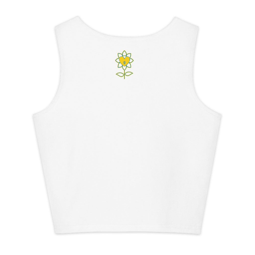 With and without you Cotton crop top - Alivwood
