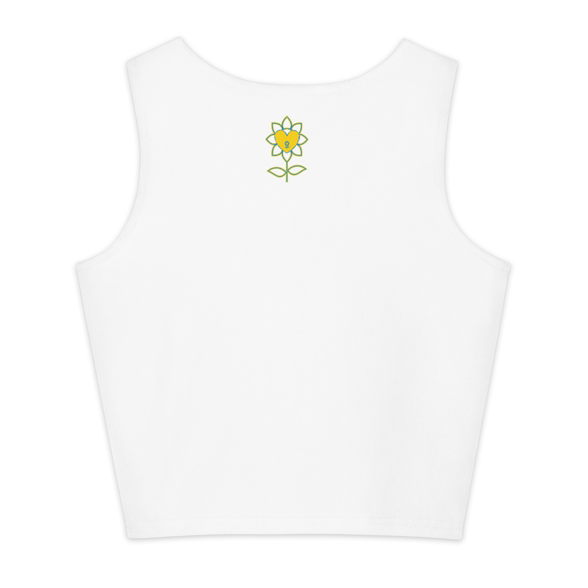 With and without you Cotton crop top - Alivwood