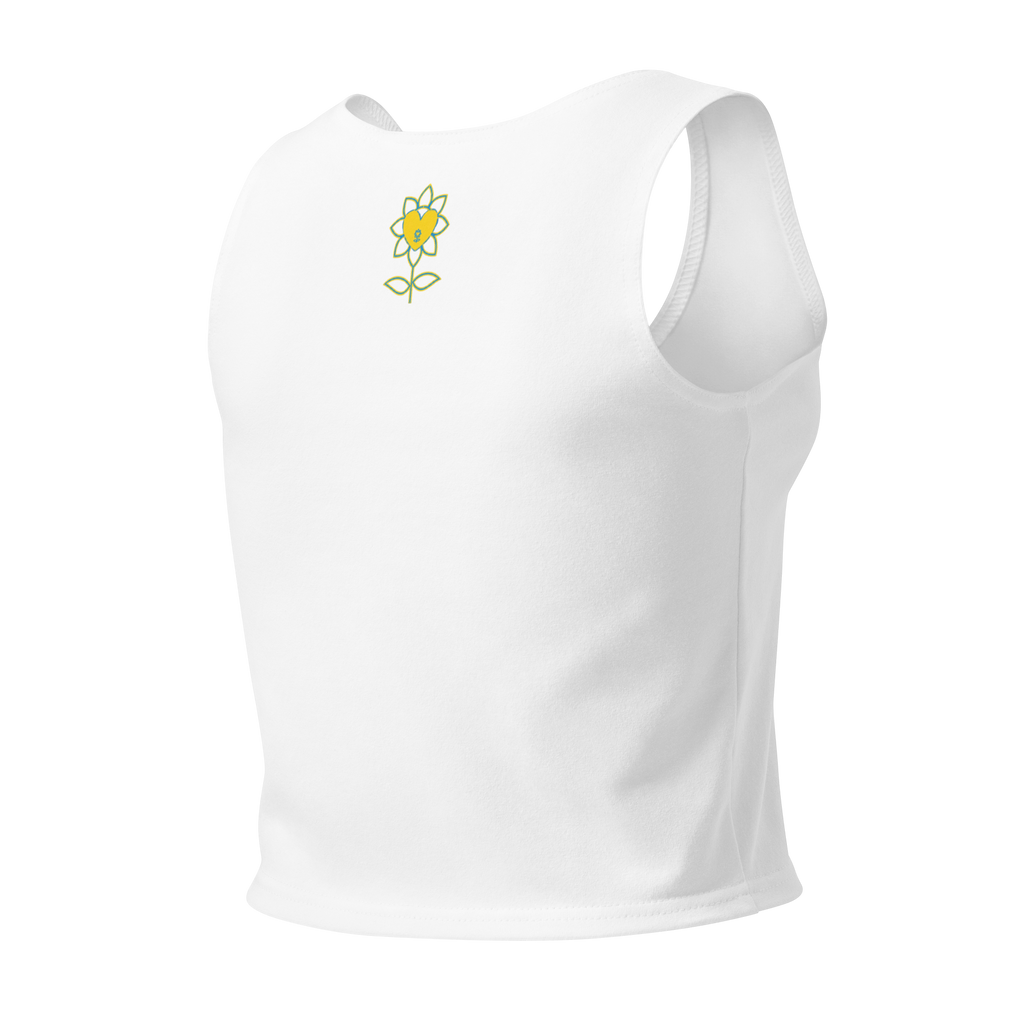 With and without you Cotton crop top - Alivwood