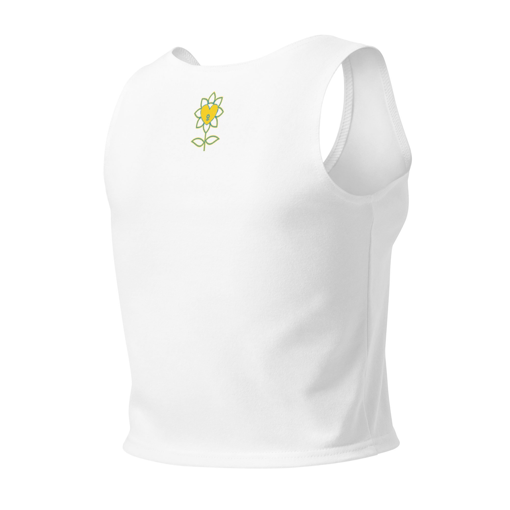 With and without you Cotton crop top - Alivwood