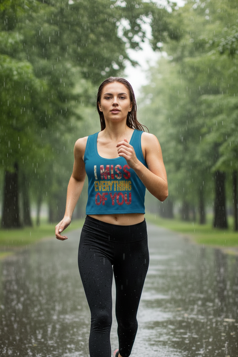 I miss everything Cotton crop top - Alivwood