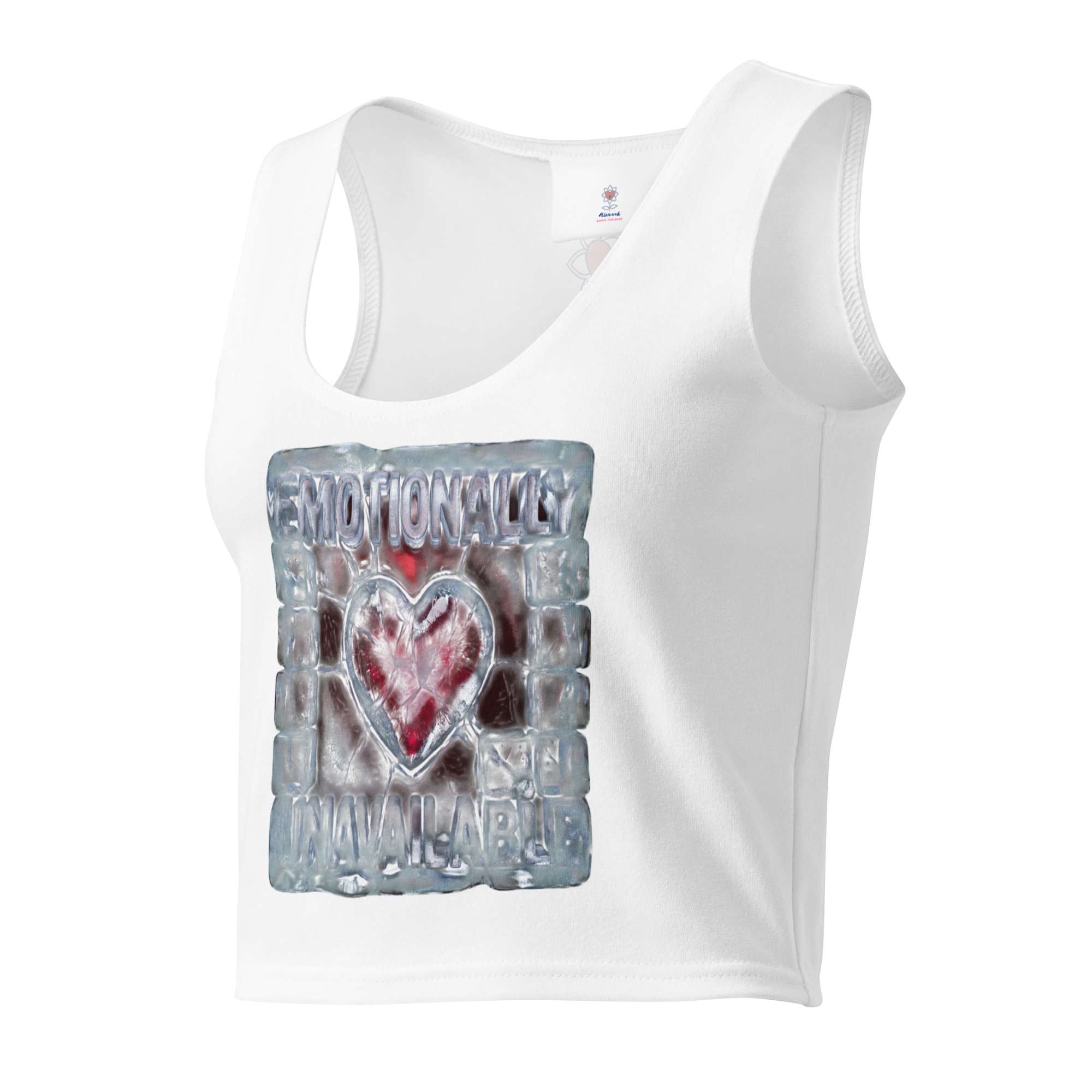 Emotionally Unavailable Cotton crop top - Alivwood