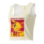 Waiting you at sunset Cotton crop top - Alivwood