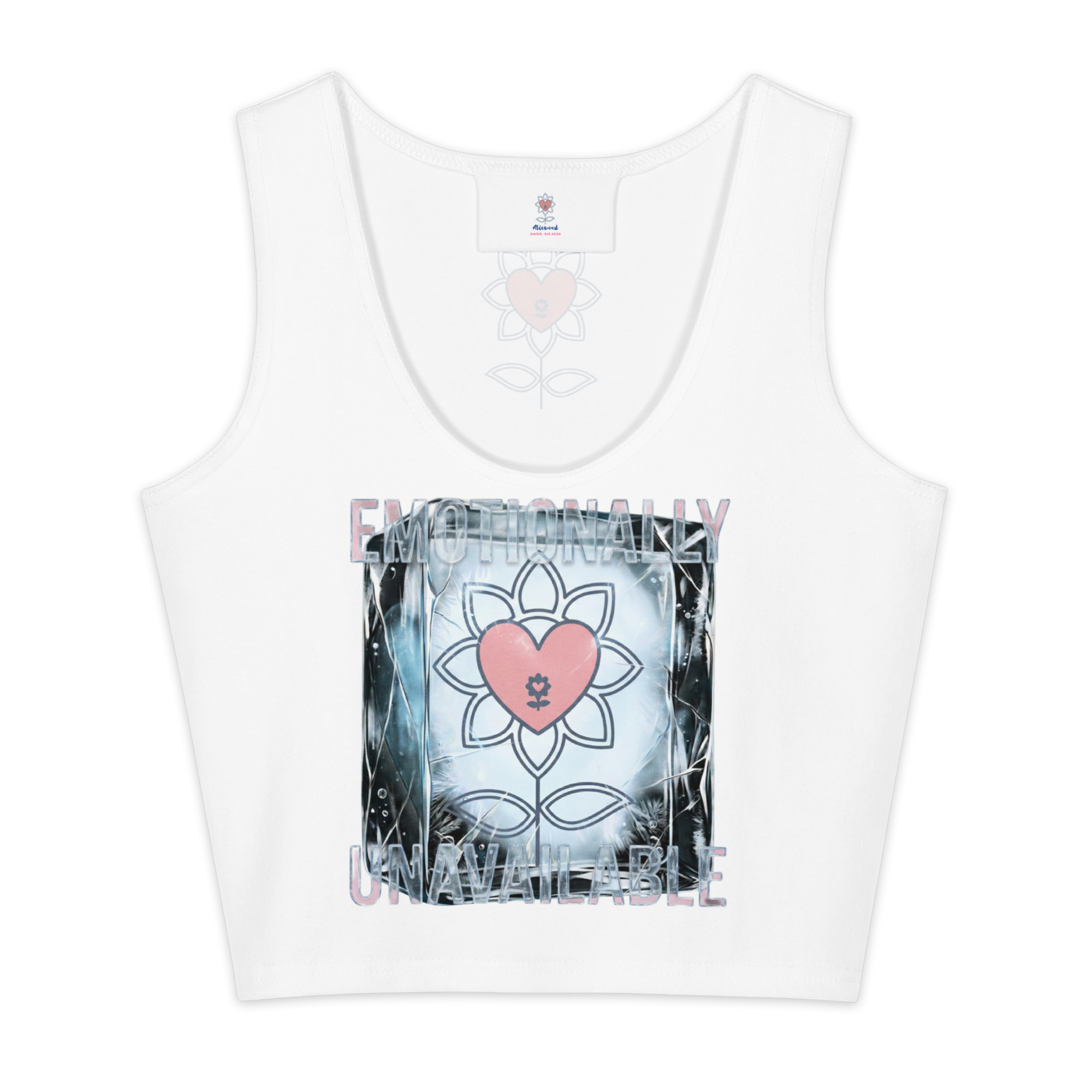 Emotionally Unavailable Cotton crop top - Alivwood