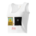 With and without you Cotton crop top - Alivwood