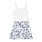 Logo Alivwood Blue Jeans Cotton skater dress - Alivwood