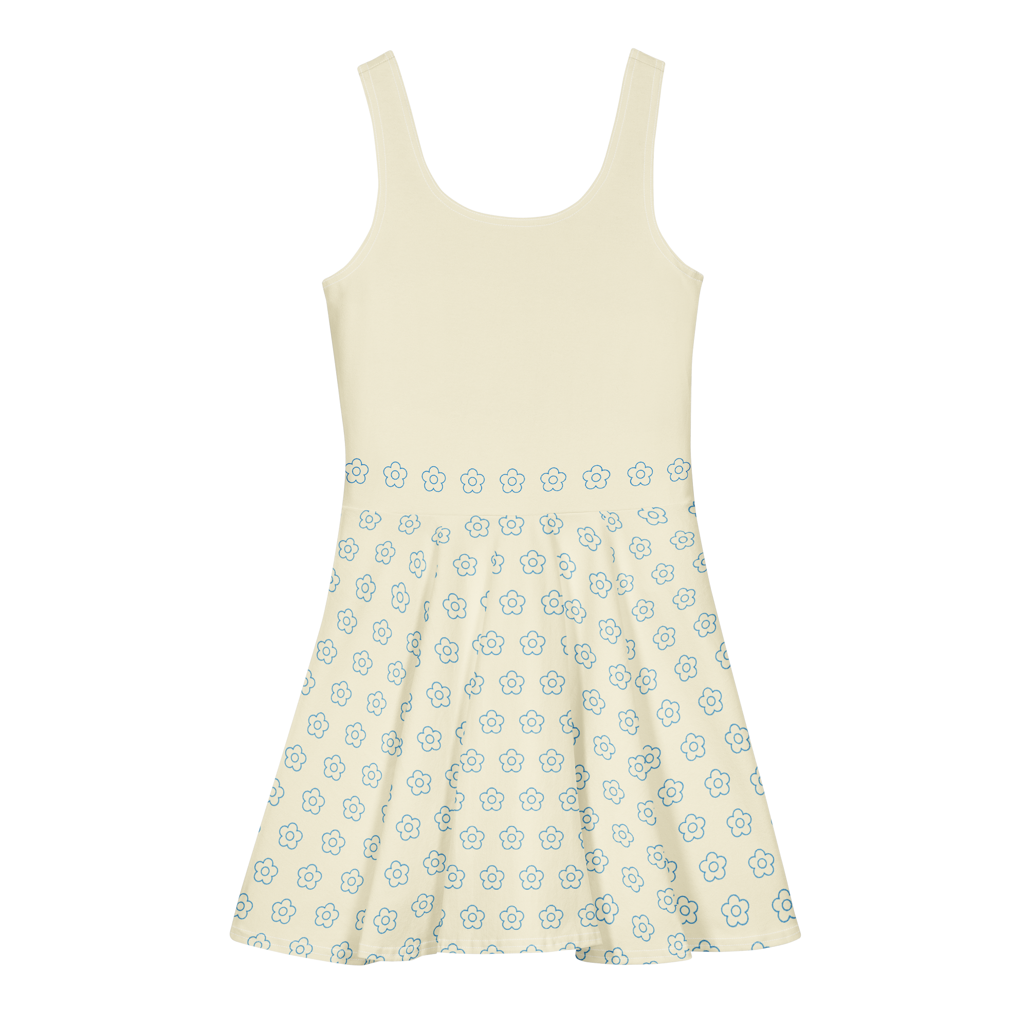Logo Alivwood ceramic Cotton skater dress - Alivwood
