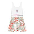 Alivwood Logo Floreal Cotton skater dress - Alivwood