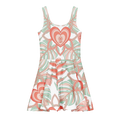 Logo Floreal Cotton skater dress - Alivwood