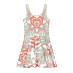 Logo Floreal Cotton skater dress - Alivwood