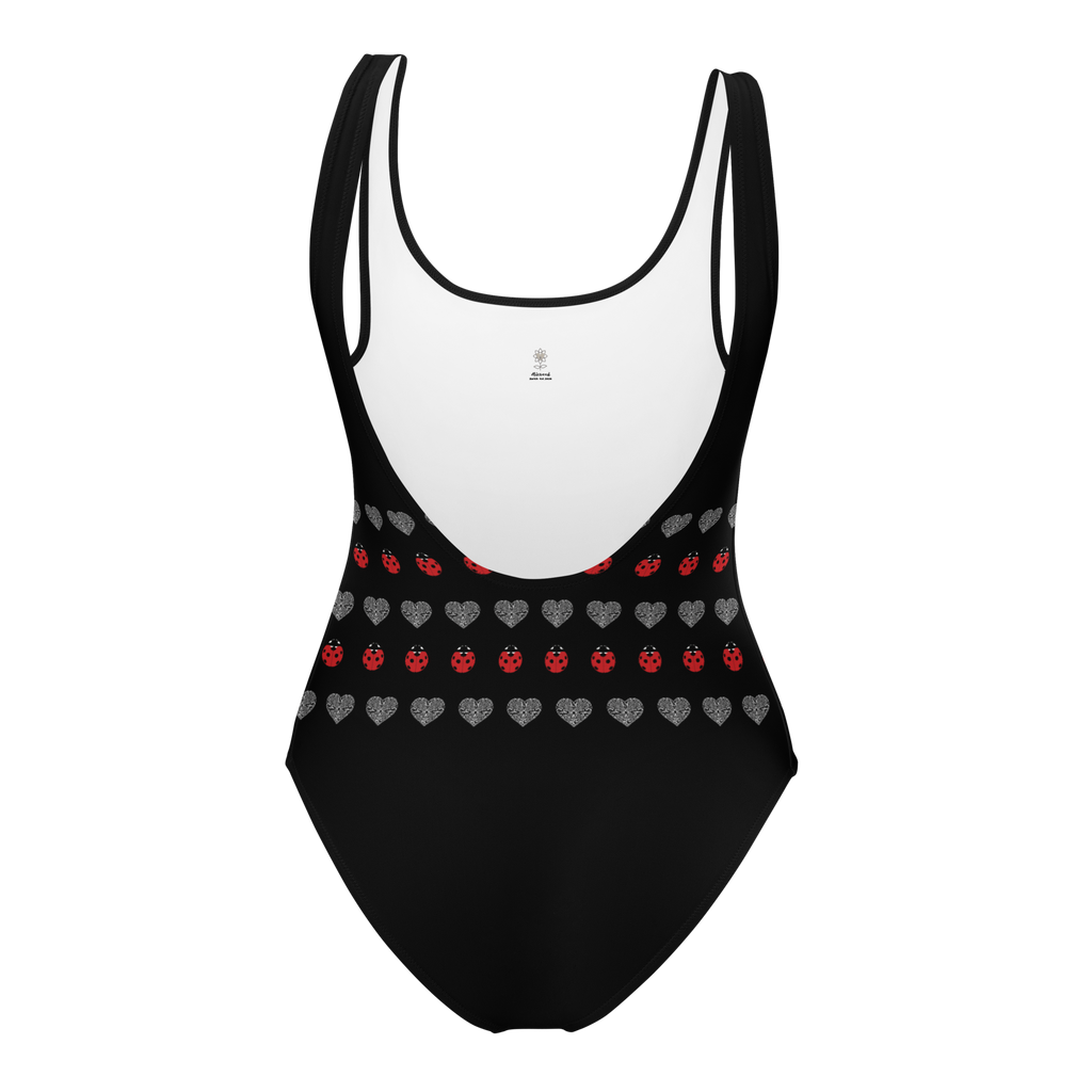 Ladybug and Heart One-Piece Swimsuit - Alivwood