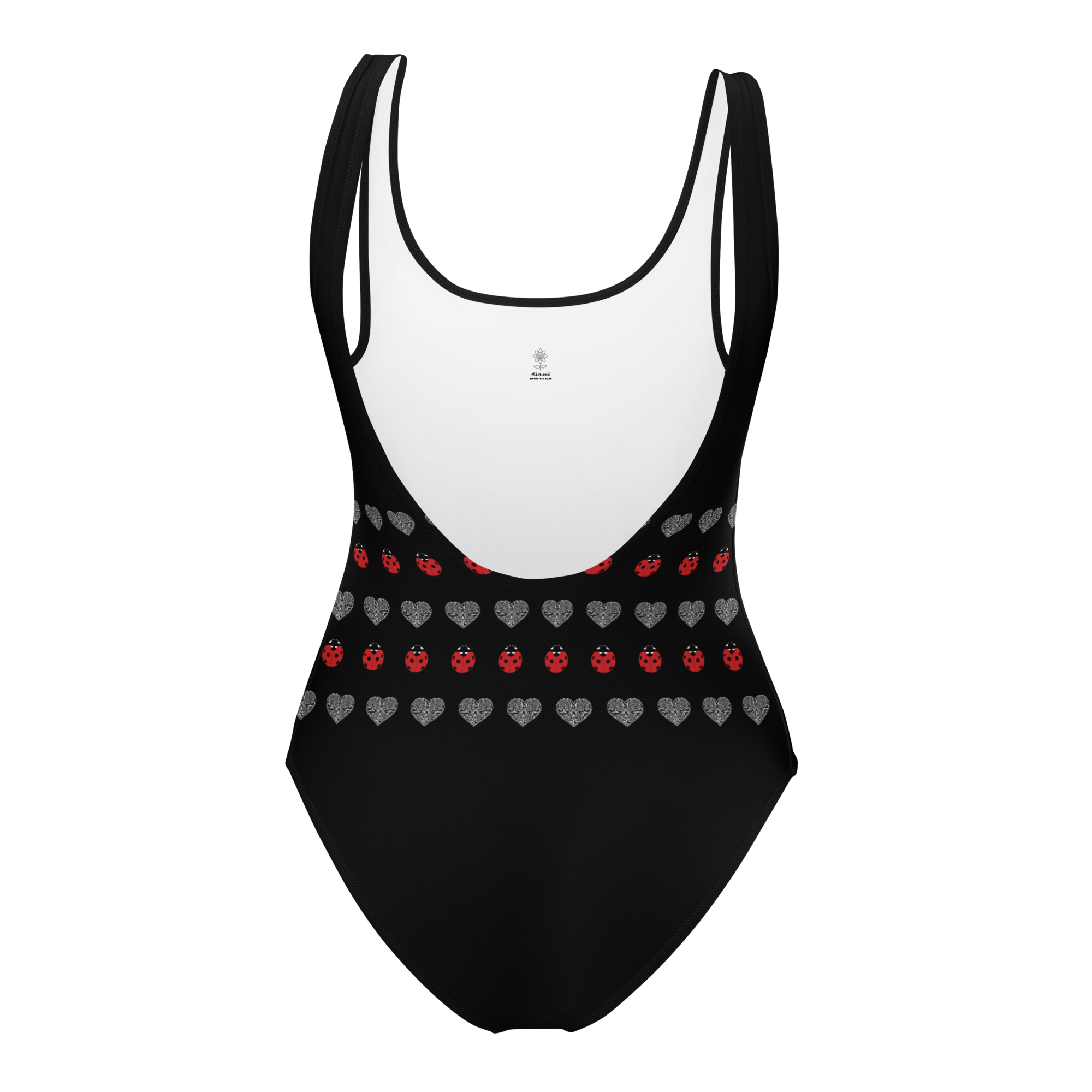 Ladybug and Heart One-Piece Swimsuit - Alivwood
