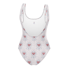 Flower and hearts One-Piece Swimsuit - Alivwood