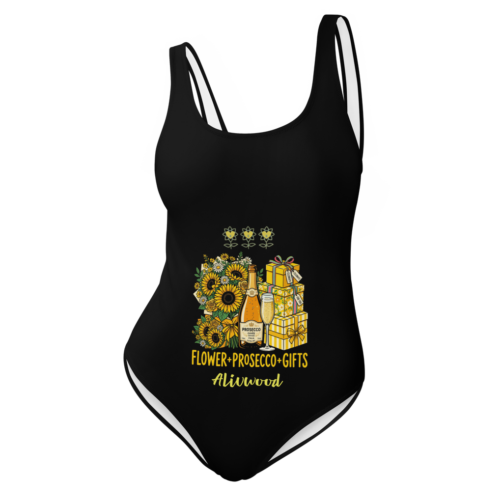 Flower+Prosecco+gifts One-Piece Swimsuit - Alivwood