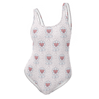 Flower and hearts One-Piece Swimsuit - Alivwood