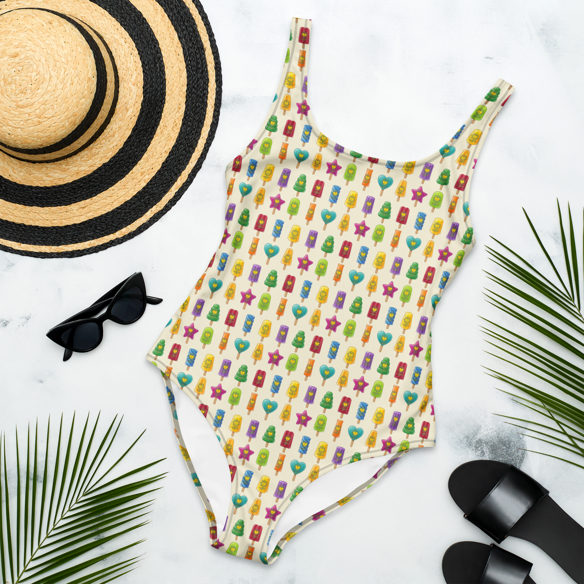 Ice Lolly One-Piece Swimsuit - Alivwood