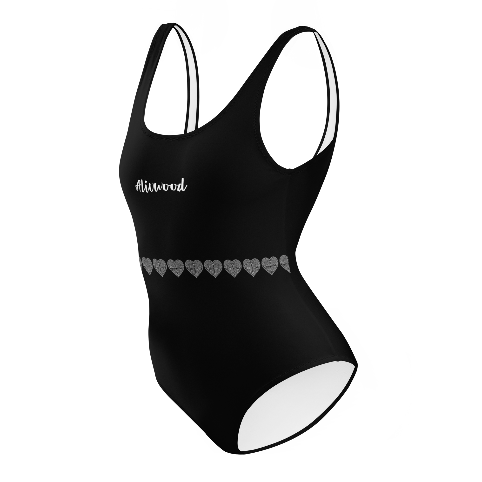 Heart Maze One-Piece Swimsuit - Alivwood