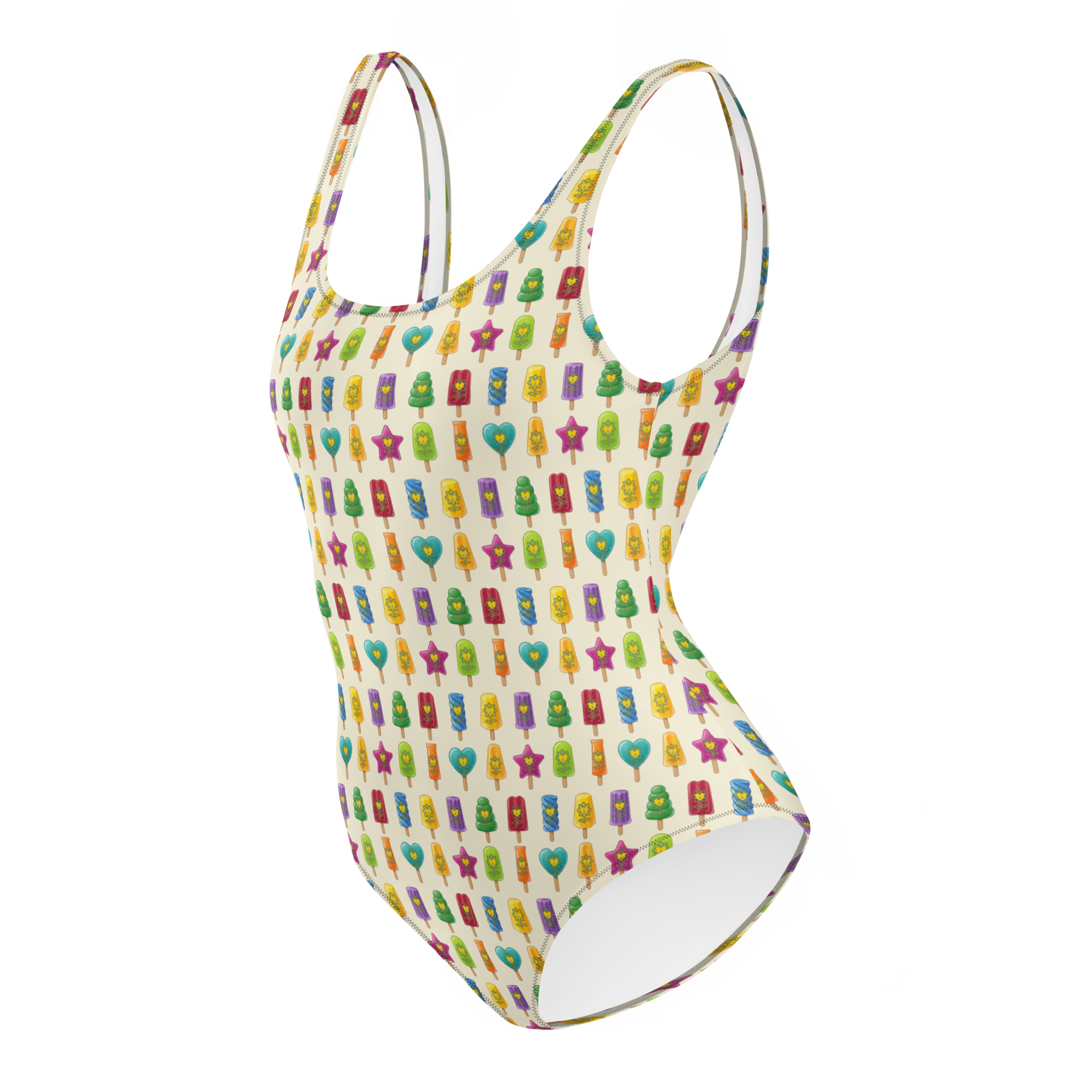 Ice Lolly One-Piece Swimsuit - Alivwood
