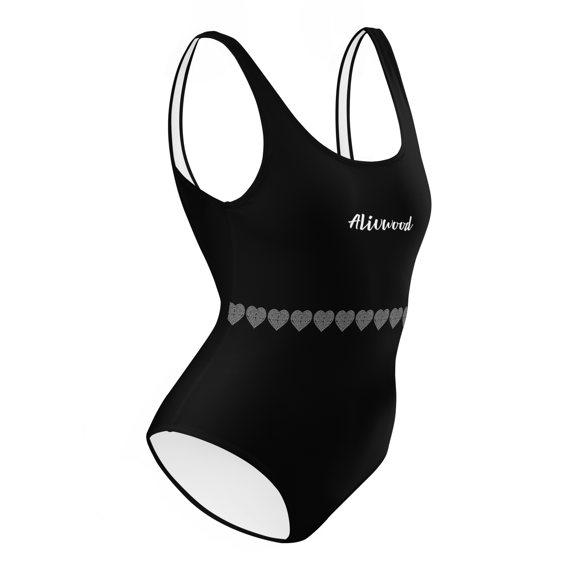 Heart Maze One-Piece Swimsuit - Alivwood