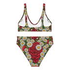 Daisies and roses Recycled high-waisted bikini - Alivwood