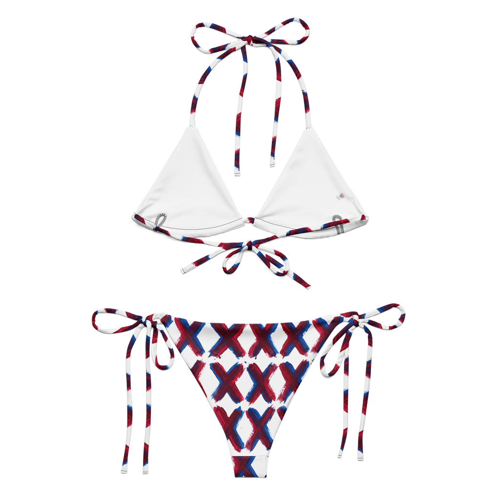 XXX All-over print recycled string bikini - Alivwood