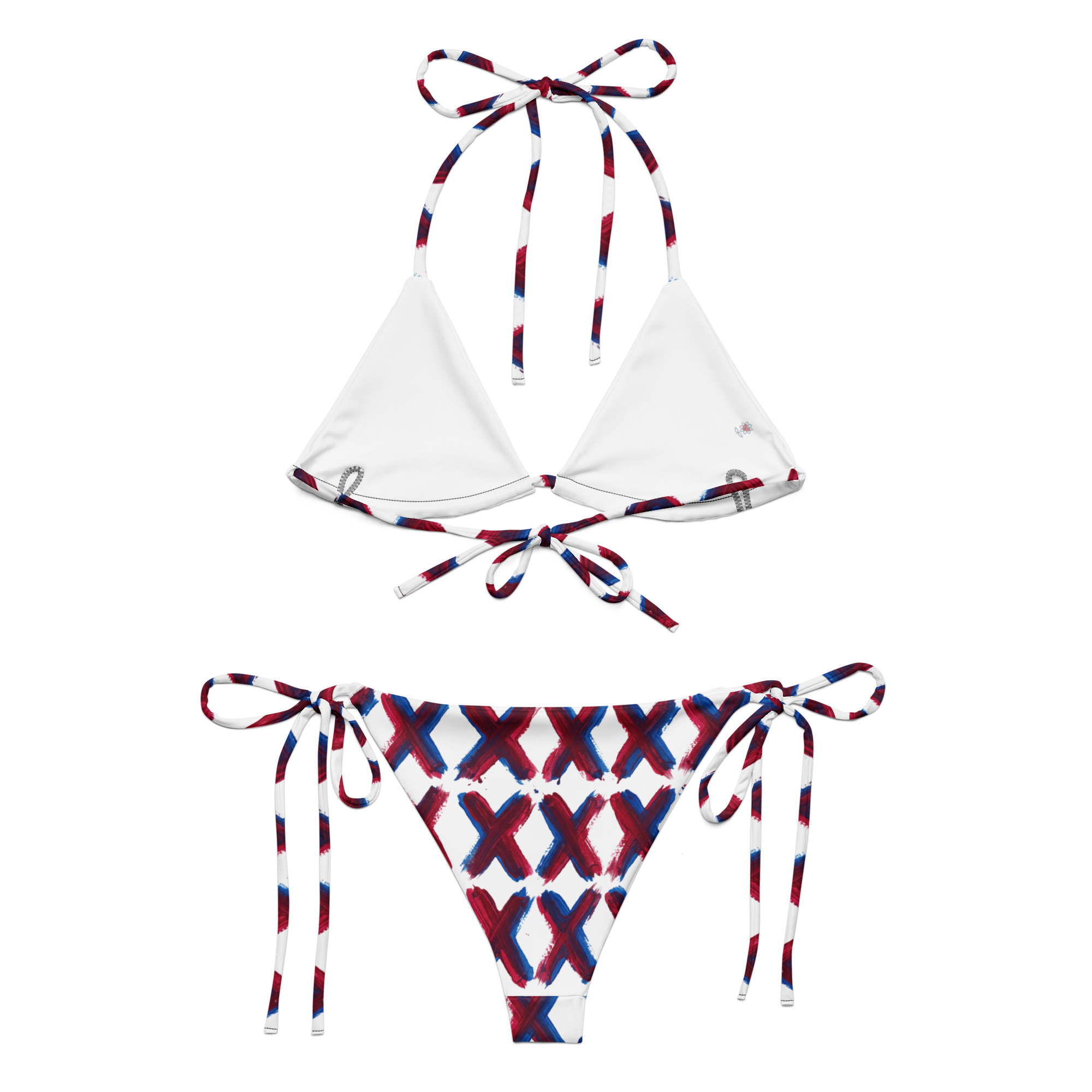 XXX All-over print recycled string bikini - Alivwood