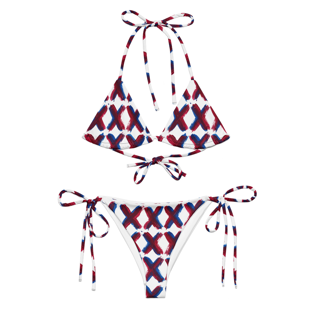 XXX All-over print recycled string bikini - Alivwood