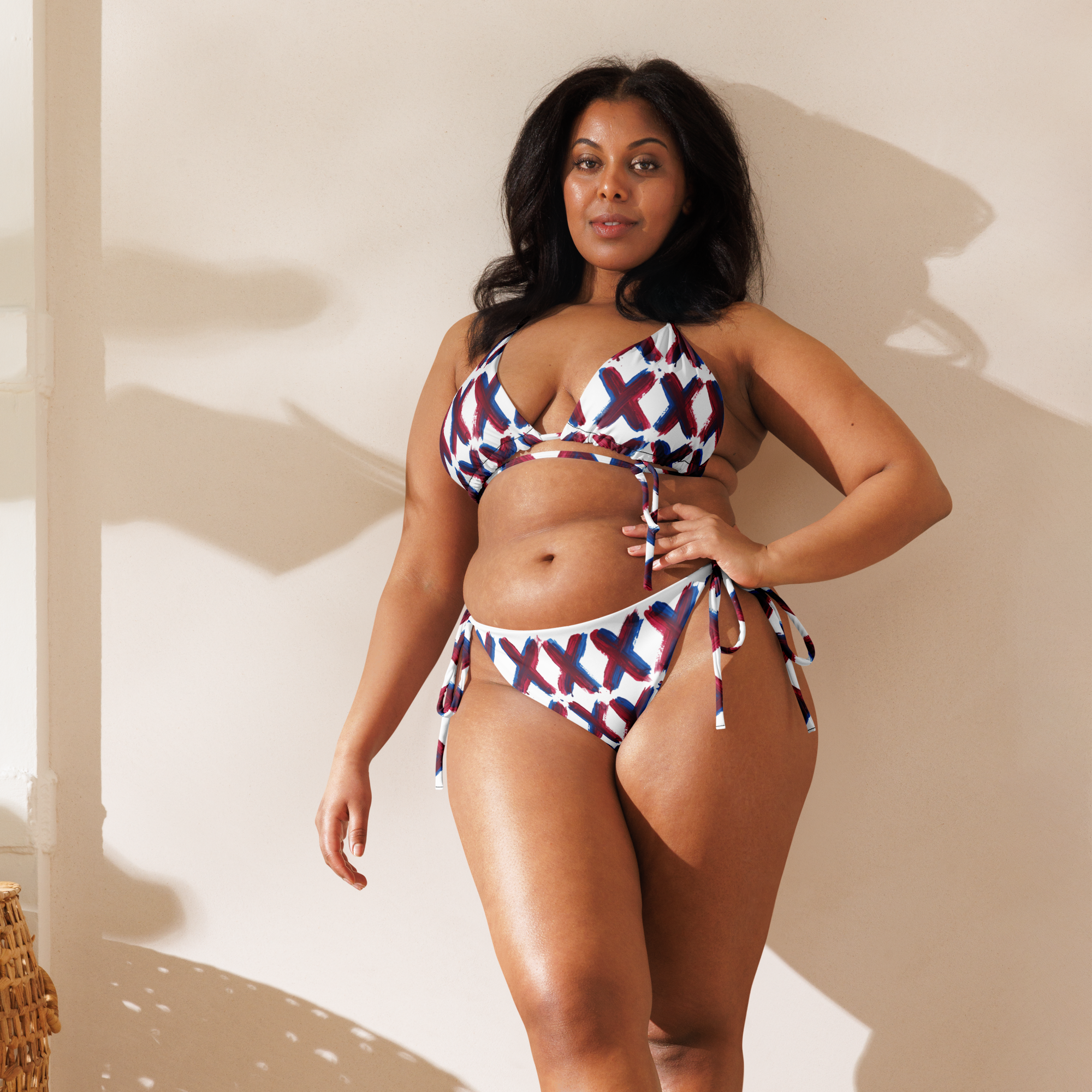 XXX All-over print recycled string bikini - Alivwood