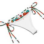 Blooming hearts All-over print recycled string bikini - Alivwood