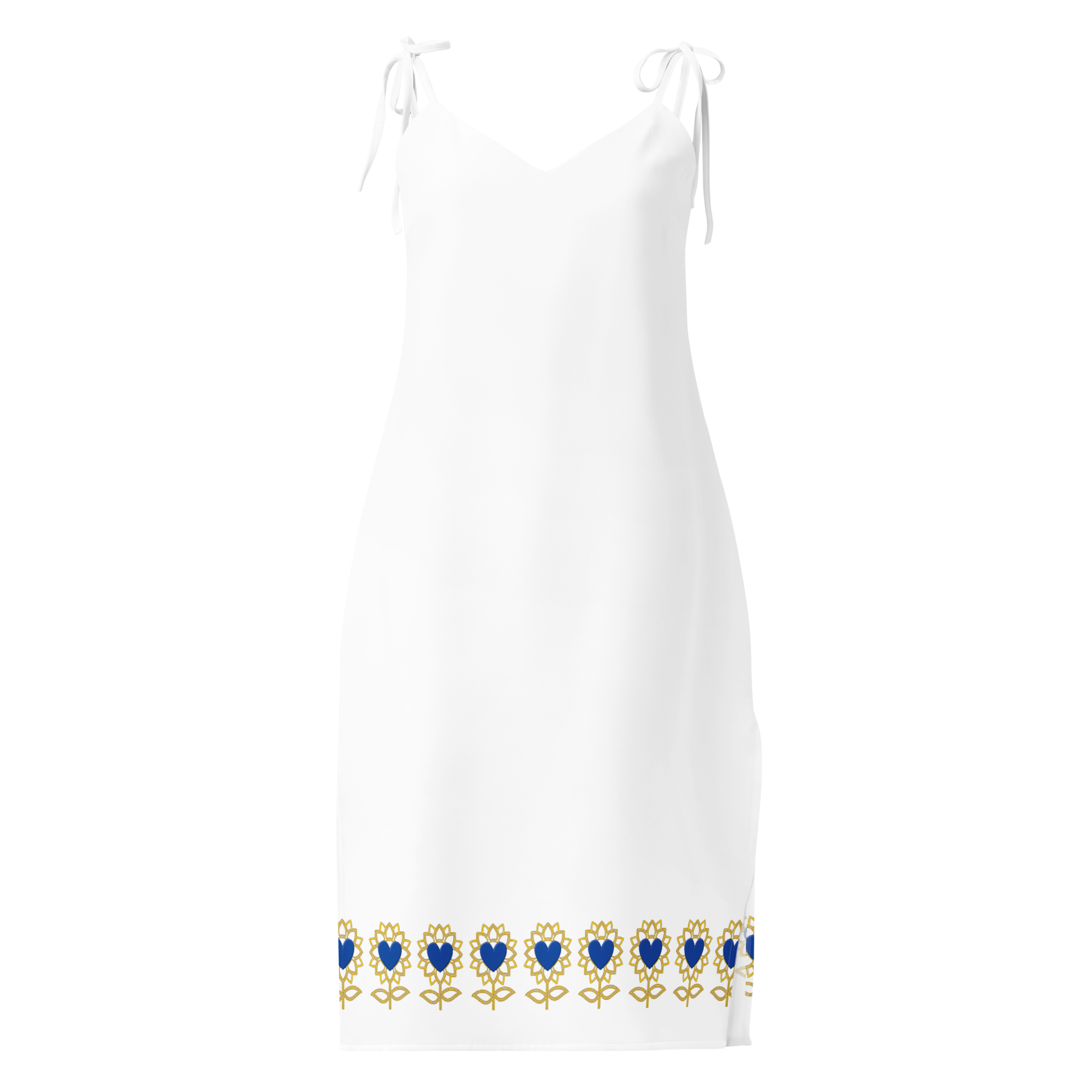 Alivwood Logo Tie-strap midi dress - Alivwood
