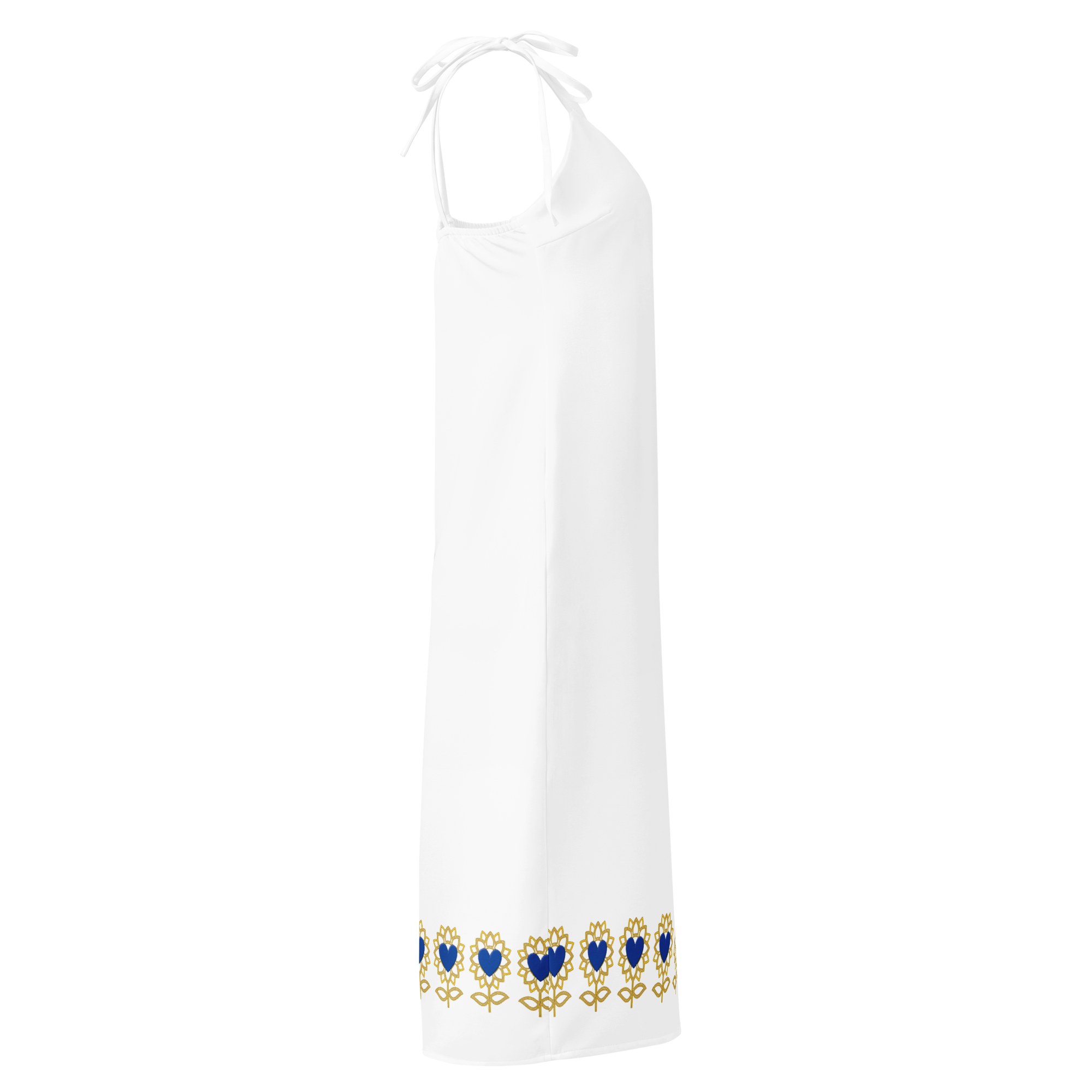 Alivwood Logo Tie-strap midi dress - Alivwood