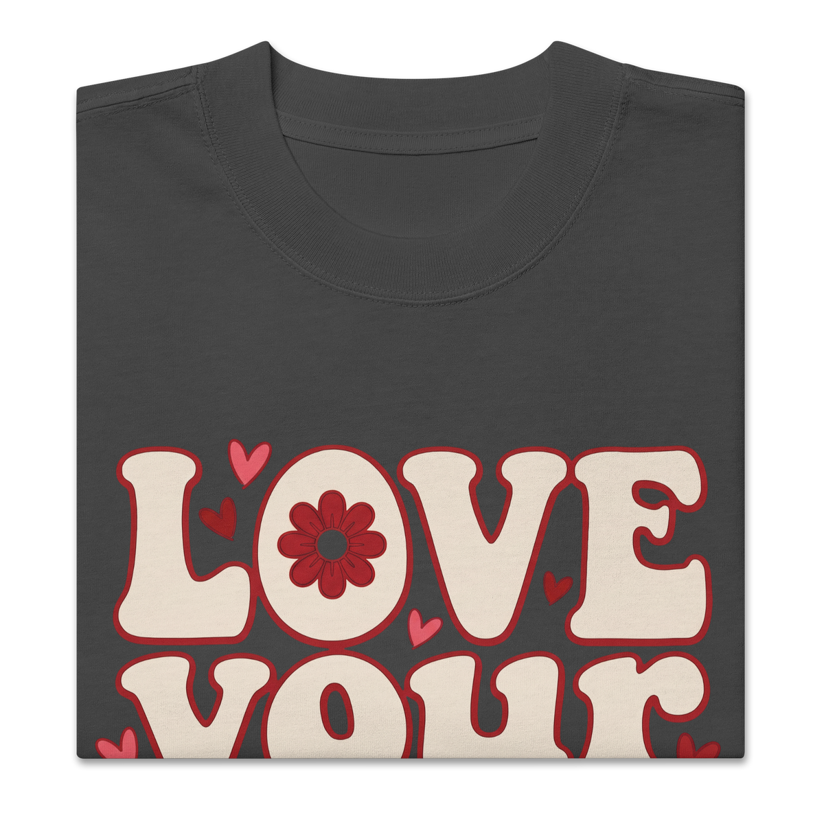Love your life Oversized faded t-shirt - Alivwood