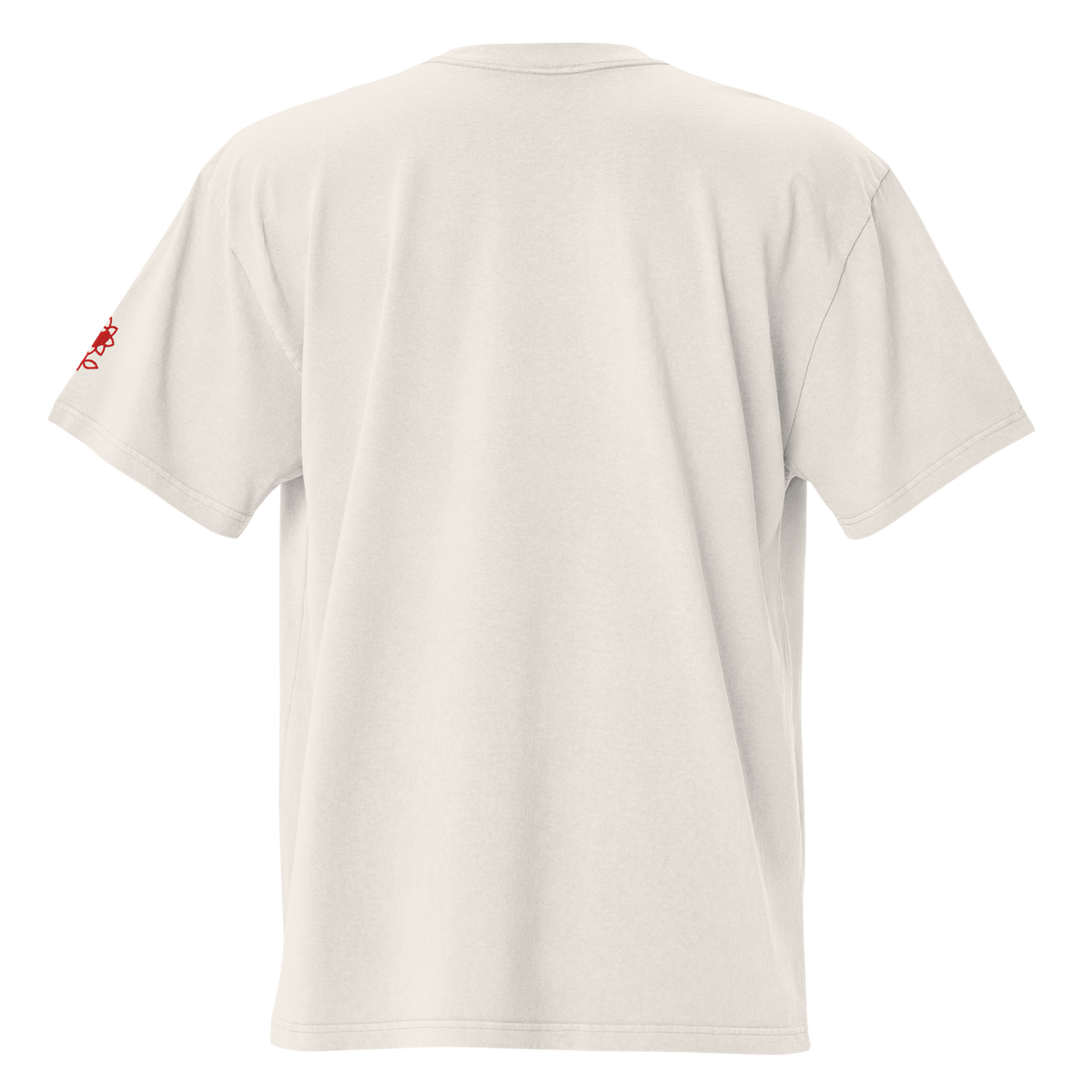 Gimme peace Embroidery Oversized faded t-shirt - Alivwood