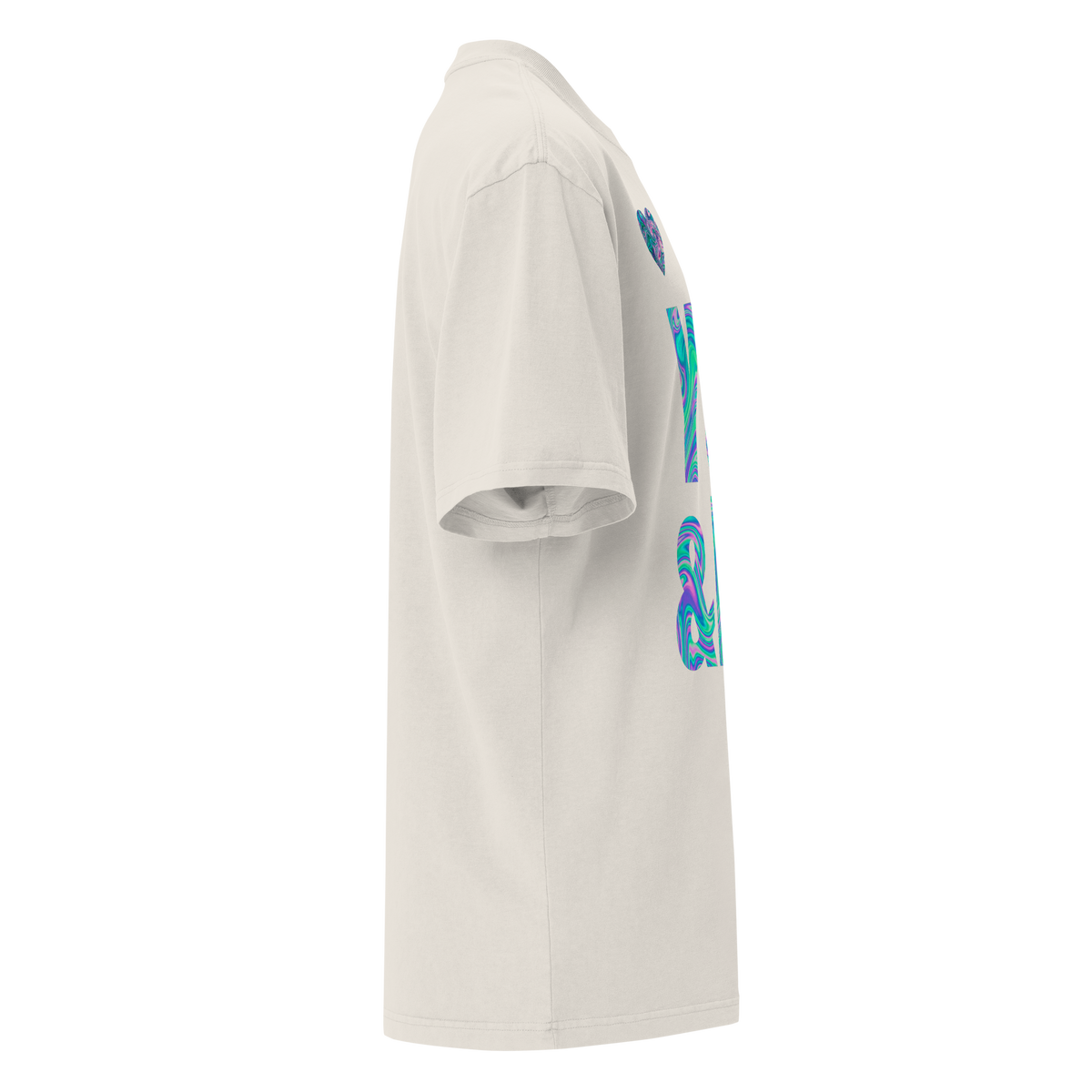 You & Me Oversized faded t-shirt - Alivwood
