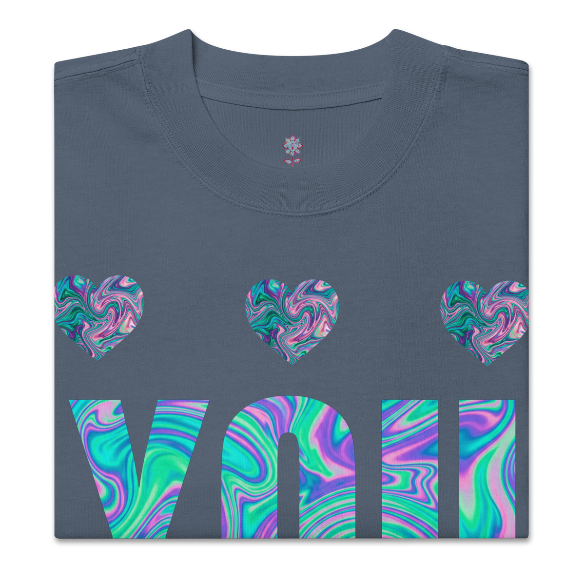 You & Me Oversized faded t-shirt - Alivwood