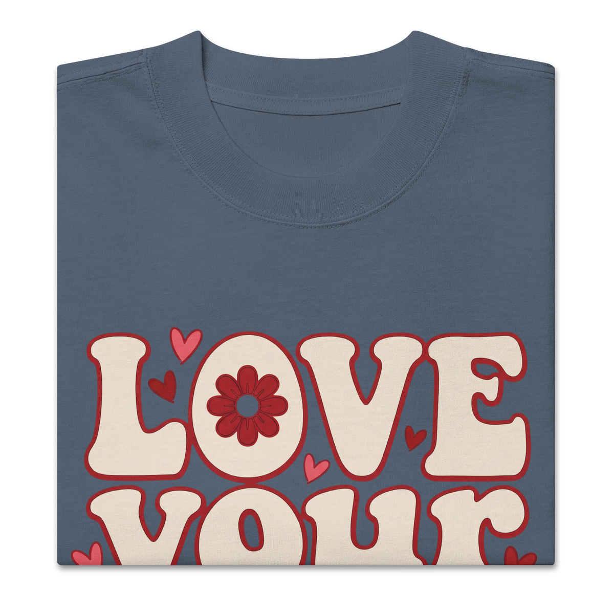 Love your life Oversized faded t-shirt - Alivwood