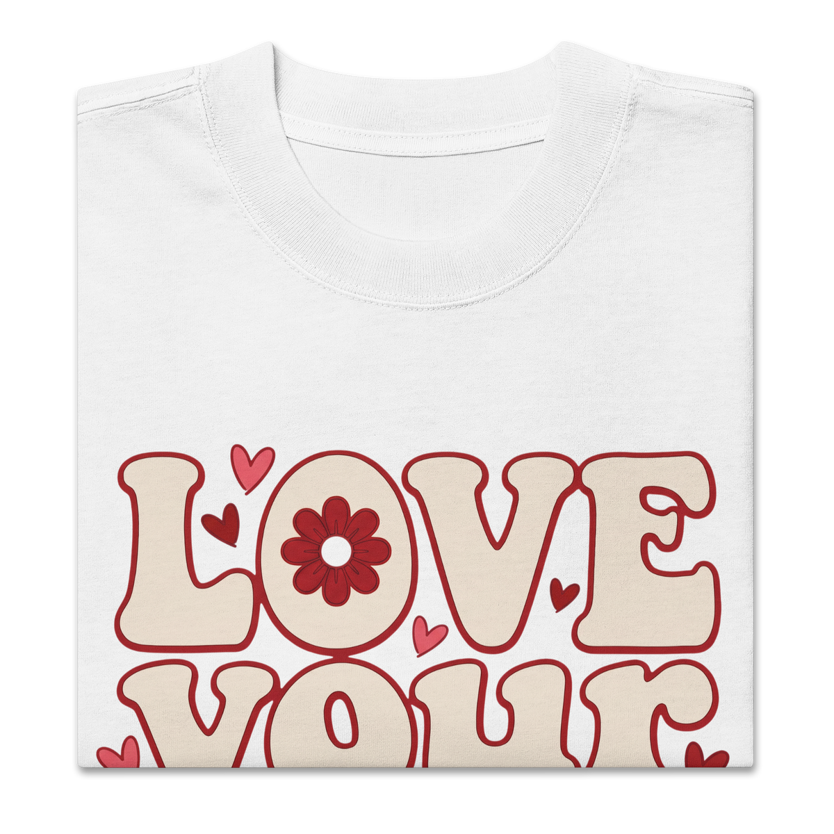 Love your life Oversized faded t-shirt - Alivwood