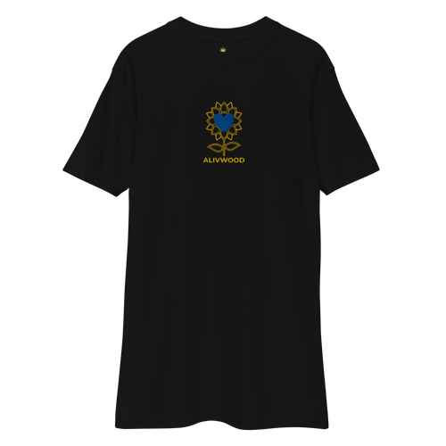 Alivwood Embroidery Diamond premium heavyweight tee - Alivwood