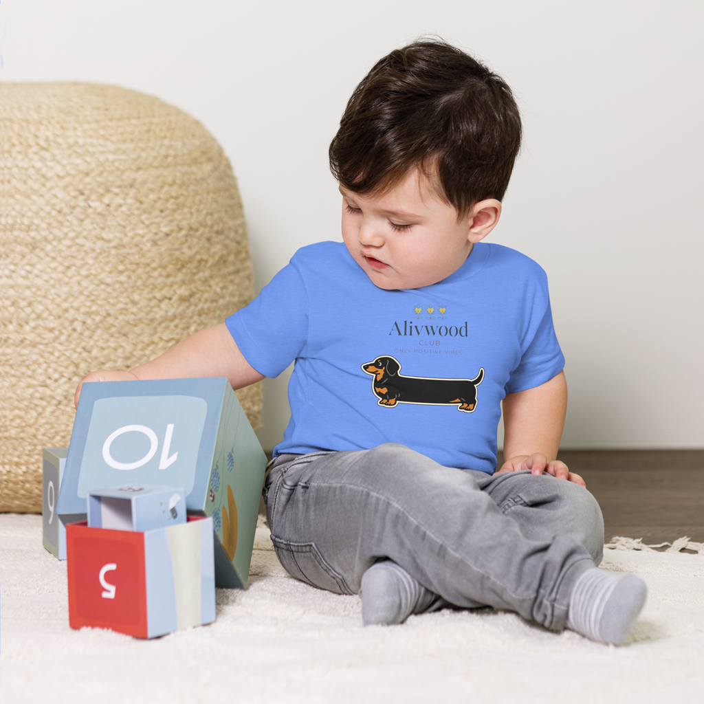Alivwood sausagedog Toddler Short Sleeve Tee - Alivwood