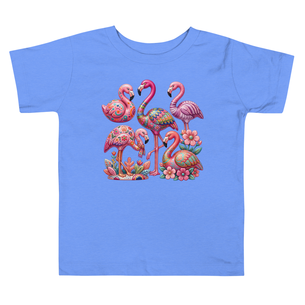Pink flamingo Toddler Short Sleeve Tee - Alivwood