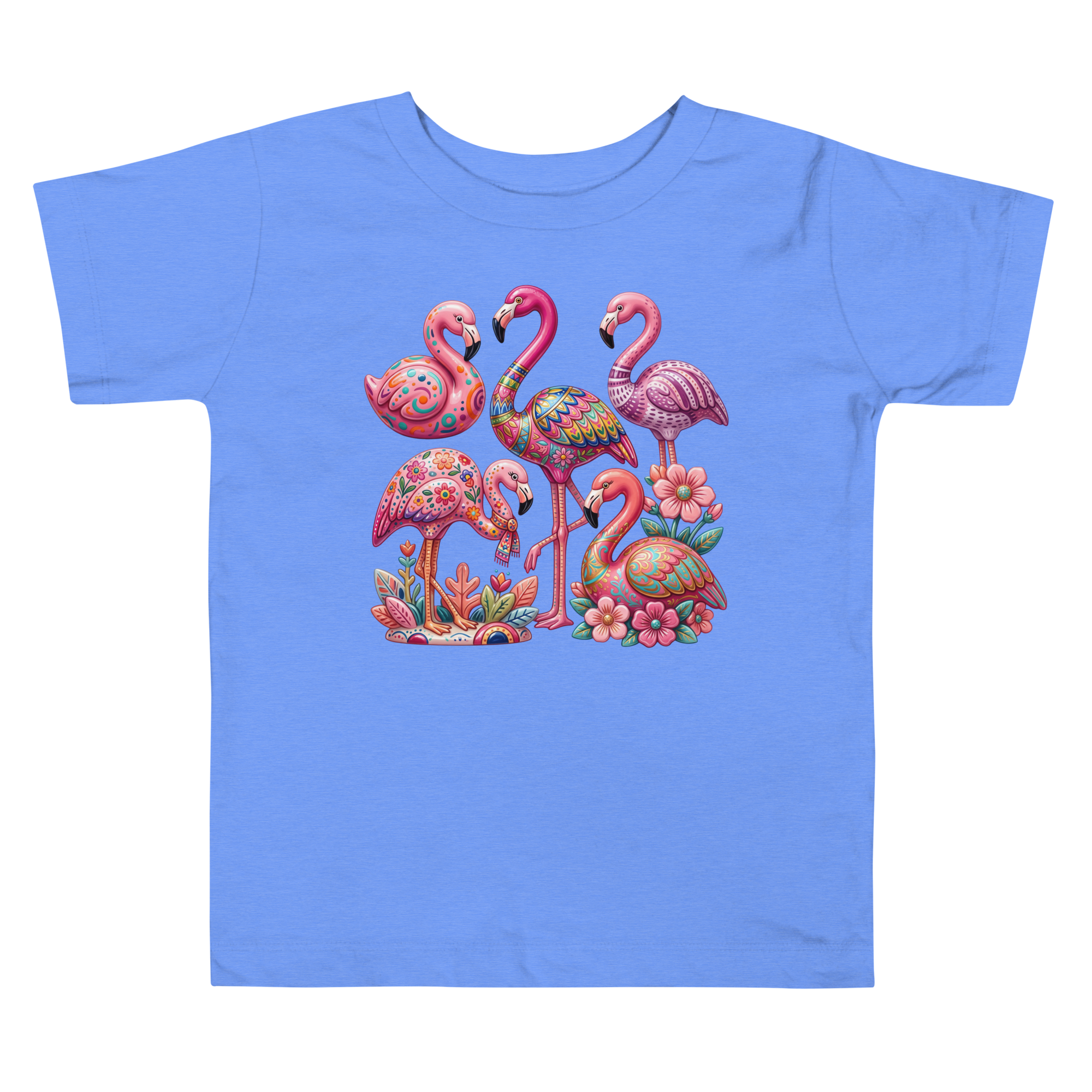 Pink flamingo Toddler Short Sleeve Tee - Alivwood