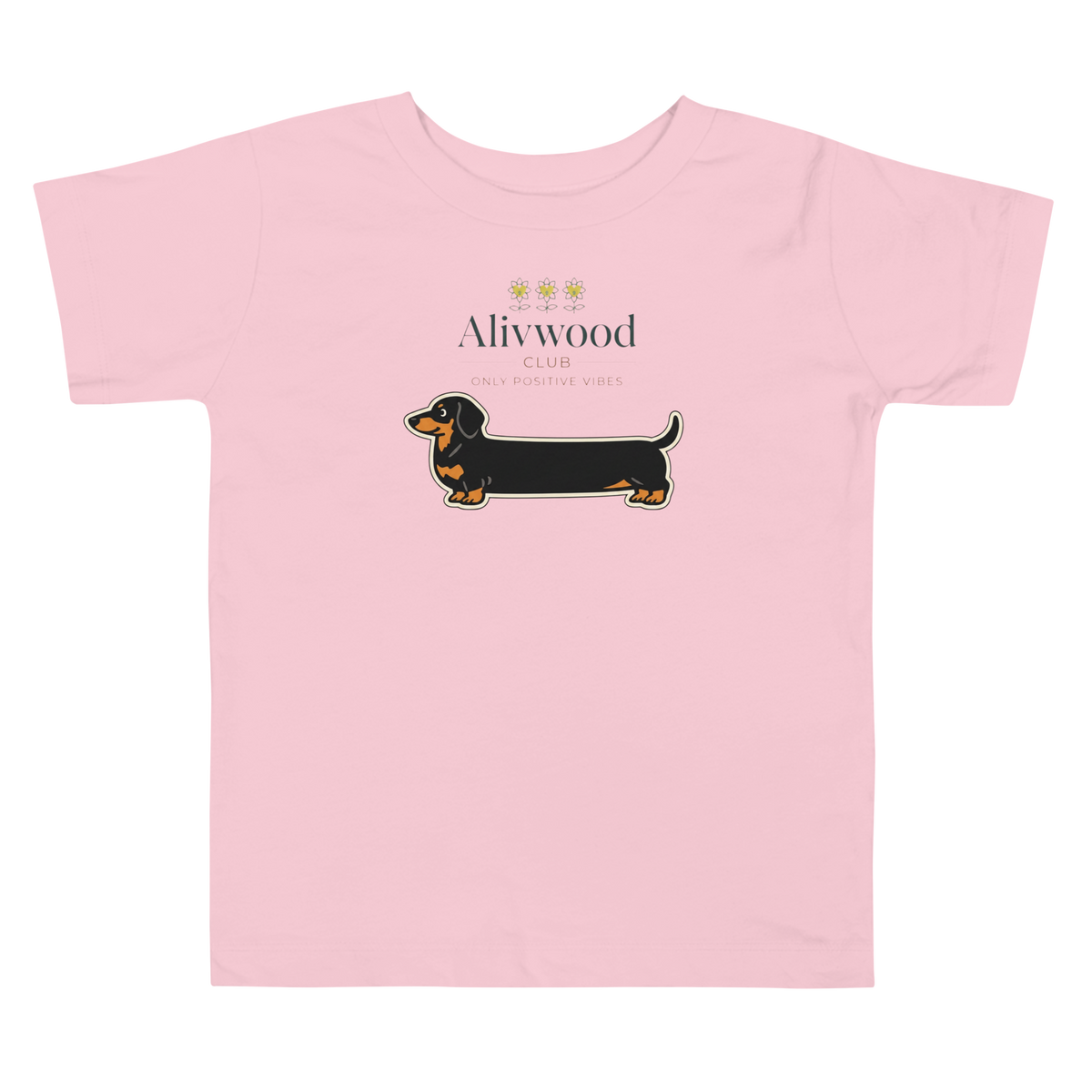 Alivwood sausagedog Toddler Short Sleeve Tee - Alivwood