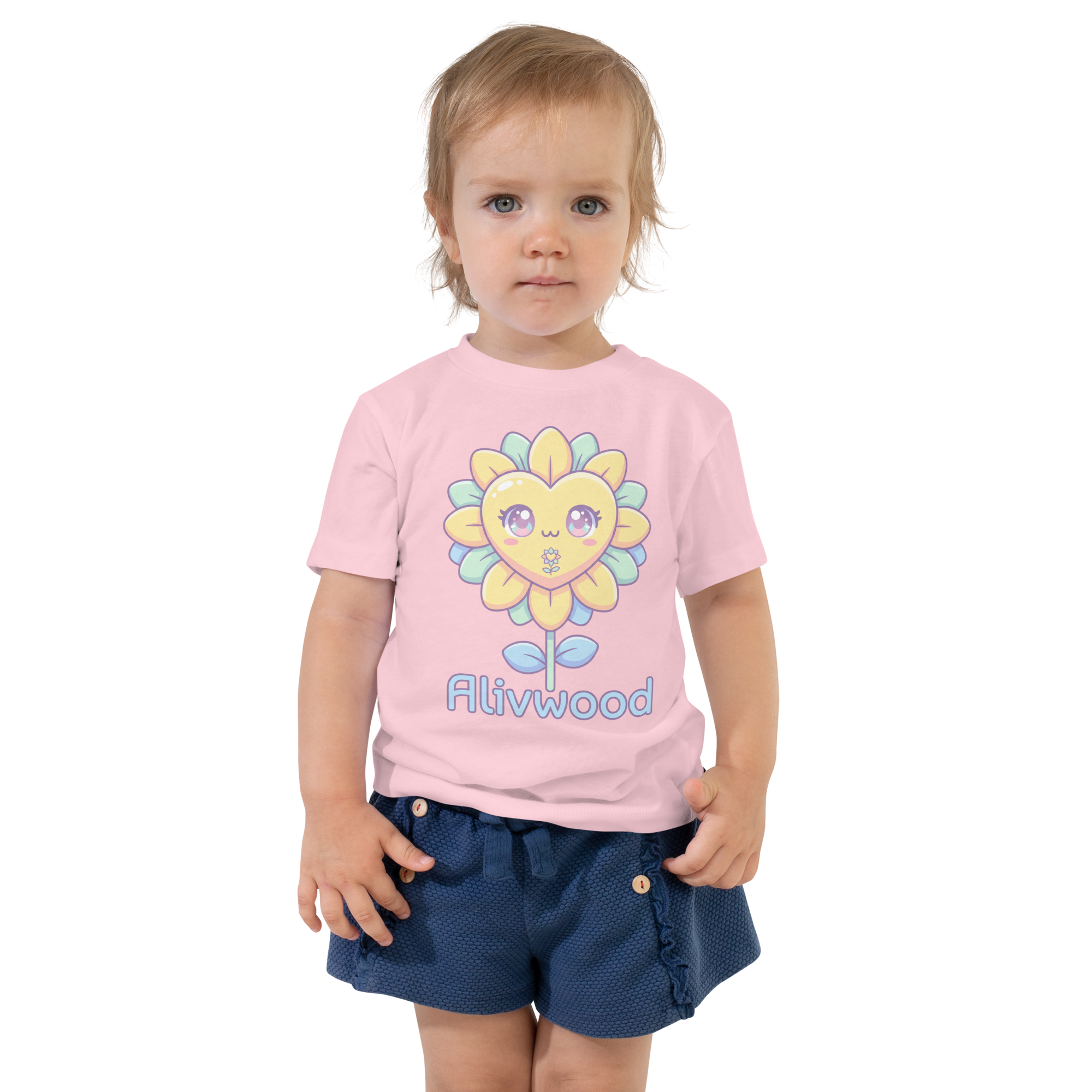 Alivwood funny flower Toddler Short Sleeve Tee - Alivwood